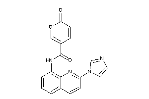 N-(2-imidazol-1-yl-8-quinolyl)-6-keto-pyran-3-carboxamide