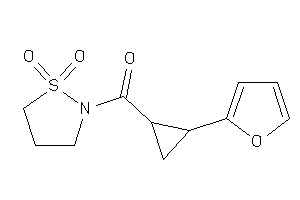 Image of (1,1-diketo-1,2-thiazolidin-2-yl)-[2-(2-furyl)cyclopropyl]methanone