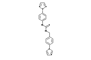 1-(4-imidazol-1-ylbenzyl)-3-[4-(triazol-2-yl)phenyl]urea