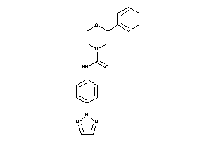 2-phenyl-N-[4-(triazol-2-yl)phenyl]morpholine-4-carboxamide