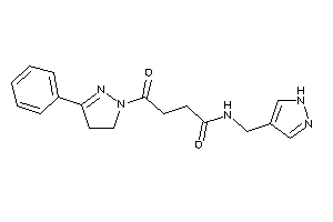 4-keto-4-(3-phenyl-2-pyrazolin-1-yl)-N-(1H-pyrazol-4-ylmethyl)butyramide