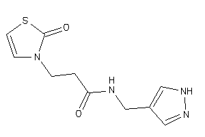 3-(2-keto-4-thiazolin-3-yl)-N-(1H-pyrazol-4-ylmethyl)propionamide