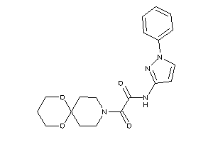 2-(7,11-dioxa-3-azaspiro[5.5]undecan-3-yl)-2-keto-N-(1-phenylpyrazol-3-yl)acetamide