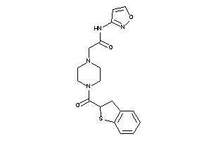 2-[4-(2,3-dihydrobenzothiophene-2-carbonyl)piperazino]-N-isoxazol-3-yl-acetamide
