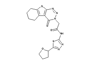 2-(4-keto-5,6,7,8-tetrahydrobenzothiopheno[2,3-d]triazin-3-yl)-N-[5-(tetrahydrofuryl)-1,3,4-thiadiazol-2-yl]acetamide