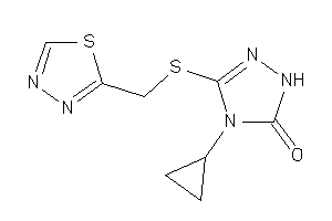 4-cyclopropyl-3-(1,3,4-thiadiazol-2-ylmethylthio)-1H-1,2,4-triazol-5-one