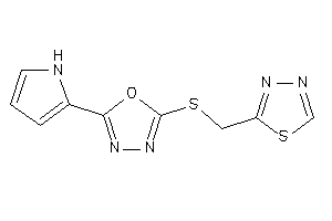 2-(1H-pyrrol-2-yl)-5-(1,3,4-thiadiazol-2-ylmethylthio)-1,3,4-oxadiazole