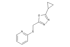 2-cyclopropyl-5-[(2-pyridylthio)methyl]-1,3,4-oxadiazole