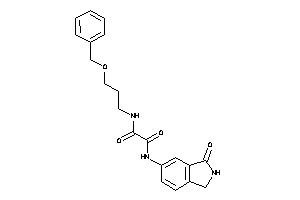 N-(3-benzoxypropyl)-N'-(3-ketoisoindolin-5-yl)oxamide