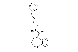 2-(3,4-dihydro-2H-1,5-benzothiazepin-5-yl)-2-keto-N-(3-phenylpropyl)acetamide