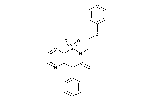 1,1-diketo-2-(2-phenoxyethyl)-4-phenyl-pyrido[2,3-e][1,2,4]thiadiazin-3-one