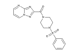 Image of (4-besylpiperazino)-([1,2,4]triazolo[1,5-a]pyrimidin-2-yl)methanone