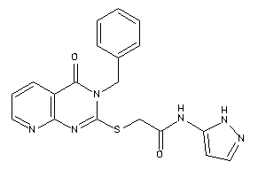2-[(3-benzyl-4-keto-pyrido[2,3-d]pyrimidin-2-yl)thio]-N-(1H-pyrazol-5-yl)acetamide