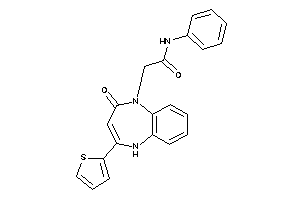 2-[2-keto-4-(2-thienyl)-5H-1,5-benzodiazepin-1-yl]-N-phenyl-acetamide