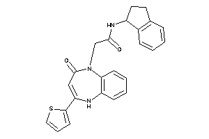 N-indan-1-yl-2-[2-keto-4-(2-thienyl)-5H-1,5-benzodiazepin-1-yl]acetamide