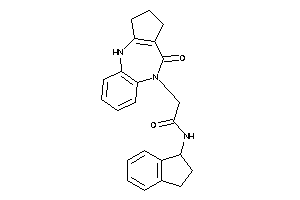 N-indan-1-yl-2-(4-keto-1,2,3,10-tetrahydrocyclopenta[c][1,5]benzodiazepin-5-yl)acetamide