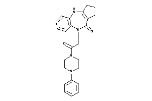 5-[2-keto-2-(4-phenylpiperazino)ethyl]-1,2,3,10-tetrahydrocyclopenta[c][1,5]benzodiazepin-4-one