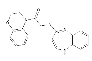 Image of 2-(1H-1,5-benzodiazepin-4-ylthio)-1-(2,3-dihydro-1,4-benzoxazin-4-yl)ethanone