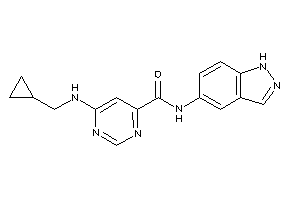 6-(cyclopropylmethylamino)-N-(1H-indazol-5-yl)pyrimidine-4-carboxamide