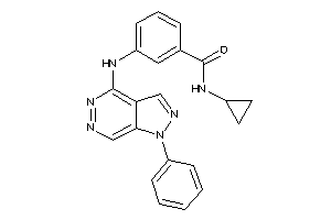 N-cyclopropyl-3-[(1-phenylpyrazolo[3,4-d]pyridazin-4-yl)amino]benzamide