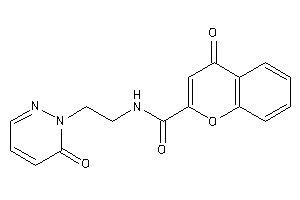 Image of 4-keto-N-[2-(6-ketopyridazin-1-yl)ethyl]chromene-2-carboxamide