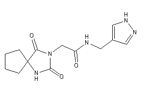 Image of 2-(2,4-diketo-1,3-diazaspiro[4.4]nonan-3-yl)-N-(1H-pyrazol-4-ylmethyl)acetamide