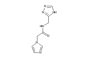 2-imidazol-1-yl-N-(4H-1,2,4-triazol-3-ylmethyl)acetamide