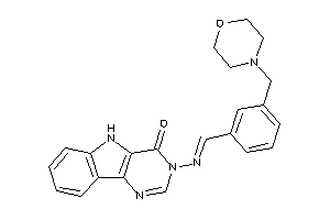 3-[[3-(morpholinomethyl)benzylidene]amino]-5H-pyrimido[5,4-b]indol-4-one