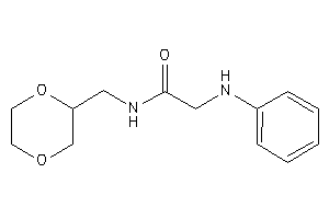 2-anilino-N-(1,4-dioxan-2-ylmethyl)acetamide