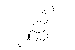 7-(1,3-benzodioxol-5-yloxy)-5-cyclopropyl-1H-pyrazolo[4,3-d]pyrimidine