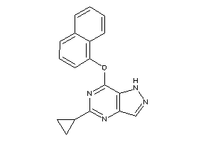 5-cyclopropyl-7-(1-naphthoxy)-1H-pyrazolo[4,3-d]pyrimidine