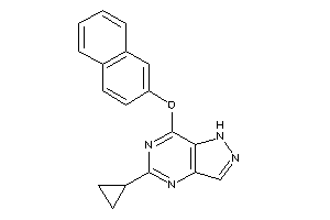 5-cyclopropyl-7-(2-naphthoxy)-1H-pyrazolo[4,3-d]pyrimidine