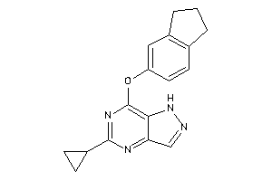 5-cyclopropyl-7-indan-5-yloxy-1H-pyrazolo[4,3-d]pyrimidine