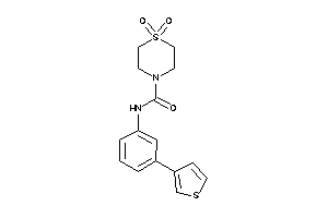 1,1-diketo-N-[3-(3-thienyl)phenyl]-1,4-thiazinane-4-carboxamide