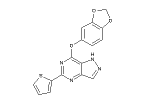 7-(1,3-benzodioxol-5-yloxy)-5-(2-thienyl)-1H-pyrazolo[4,3-d]pyrimidine