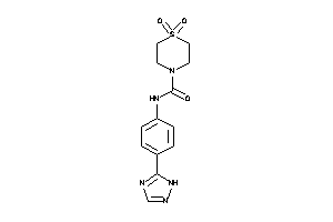 1,1-diketo-N-[4-(1H-1,2,4-triazol-5-yl)phenyl]-1,4-thiazinane-4-carboxamide