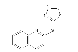 2-(2-quinolylthio)-1,3,4-thiadiazole