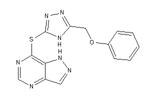 7-[[5-(phenoxymethyl)-4H-1,2,4-triazol-3-yl]thio]-1H-pyrazolo[4,3-d]pyrimidine