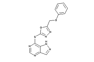 2-(phenoxymethyl)-5-(1H-pyrazolo[4,3-d]pyrimidin-7-ylthio)-1,3,4-oxadiazole