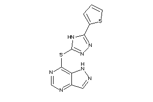 7-[[5-(2-thienyl)-4H-1,2,4-triazol-3-yl]thio]-1H-pyrazolo[4,3-d]pyrimidine