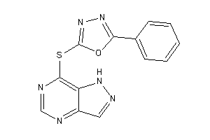 2-phenyl-5-(1H-pyrazolo[4,3-d]pyrimidin-7-ylthio)-1,3,4-oxadiazole