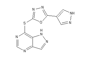 2-(1H-pyrazolo[4,3-d]pyrimidin-7-ylthio)-5-(1H-pyrazol-4-yl)-1,3,4-oxadiazole