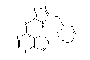 7-[(5-benzyl-4H-1,2,4-triazol-3-yl)thio]-1H-pyrazolo[4,3-d]pyrimidine