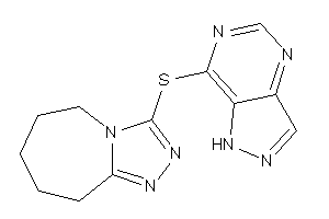 3-(1H-pyrazolo[4,3-d]pyrimidin-7-ylthio)-6,7,8,9-tetrahydro-5H-[1,2,4]triazolo[4,3-a]azepine