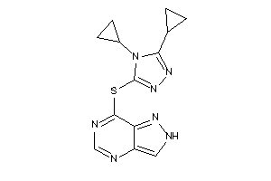 Image of 7-[(4,5-dicyclopropyl-1,2,4-triazol-3-yl)thio]-2H-pyrazolo[4,3-d]pyrimidine