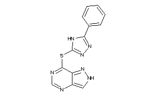 Image of 7-[(5-phenyl-4H-1,2,4-triazol-3-yl)thio]-2H-pyrazolo[4,3-d]pyrimidine