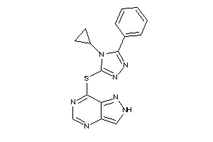 7-[(4-cyclopropyl-5-phenyl-1,2,4-triazol-3-yl)thio]-2H-pyrazolo[4,3-d]pyrimidine