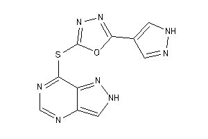 2-(2H-pyrazolo[4,3-d]pyrimidin-7-ylthio)-5-(1H-pyrazol-4-yl)-1,3,4-oxadiazole