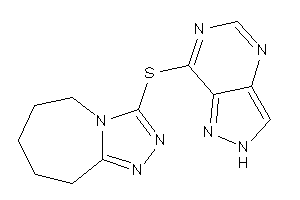 Image of 3-(2H-pyrazolo[4,3-d]pyrimidin-7-ylthio)-6,7,8,9-tetrahydro-5H-[1,2,4]triazolo[4,3-a]azepine