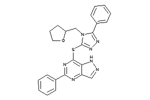 5-phenyl-7-[[5-phenyl-4-(tetrahydrofurfuryl)-1,2,4-triazol-3-yl]thio]-1H-pyrazolo[4,3-d]pyrimidine